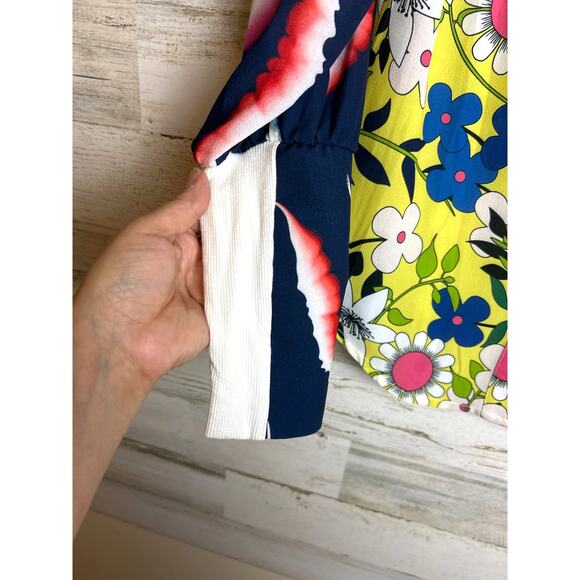 Isle by Melis Kozan Women’s Small Multicolor Floral Long Sleeve Boho Blouse NWT - Picture 3 of 7